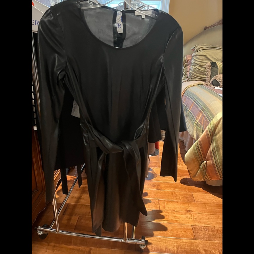 Faux leather Dress !!